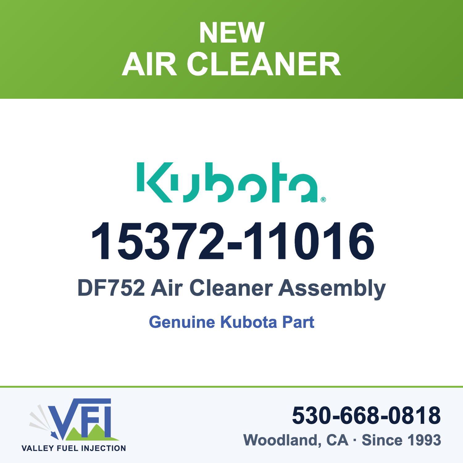 Kubota 15372-11016 Air Cleaner Assembly