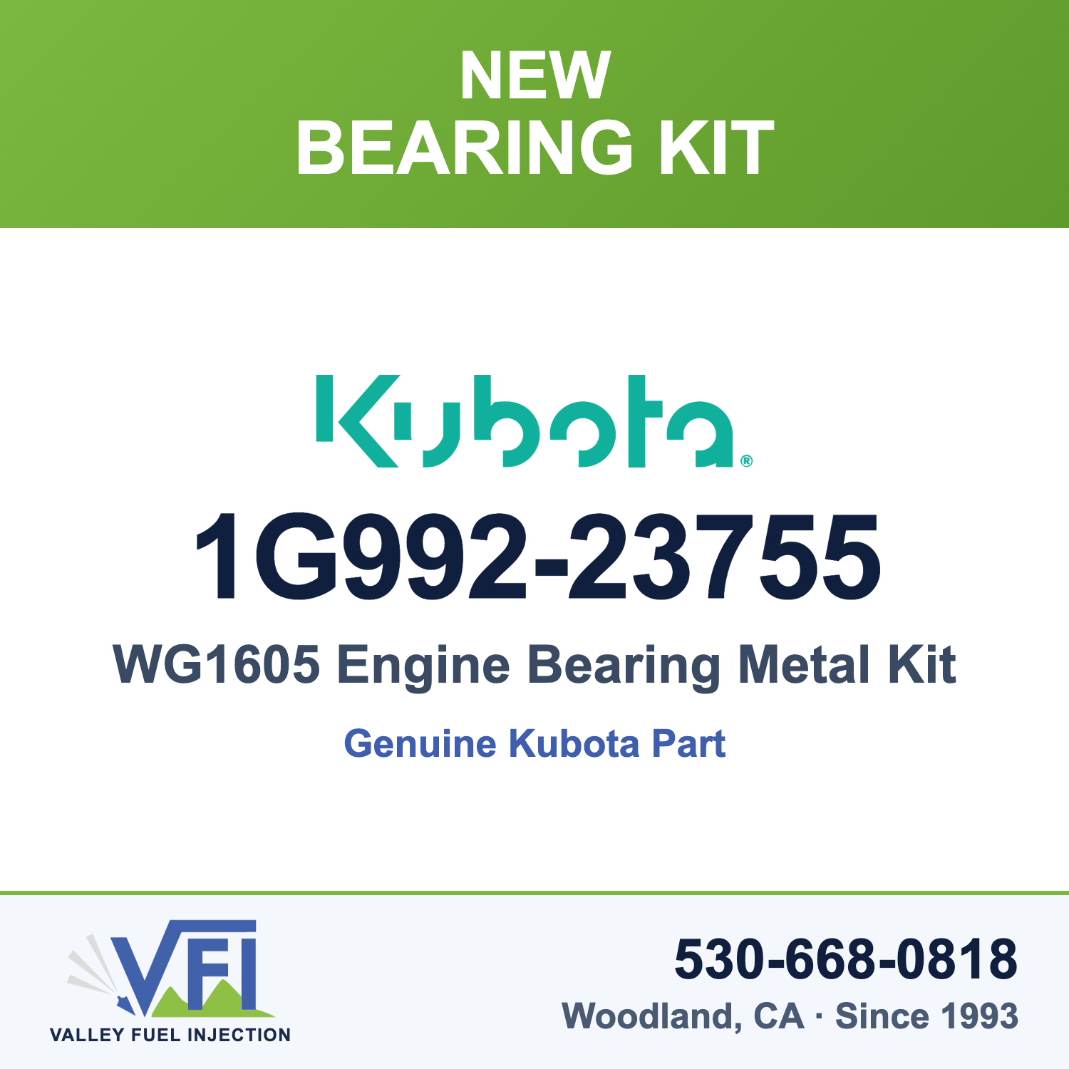 Kubota 1G992-23755 Engine Bearing Metal Kit