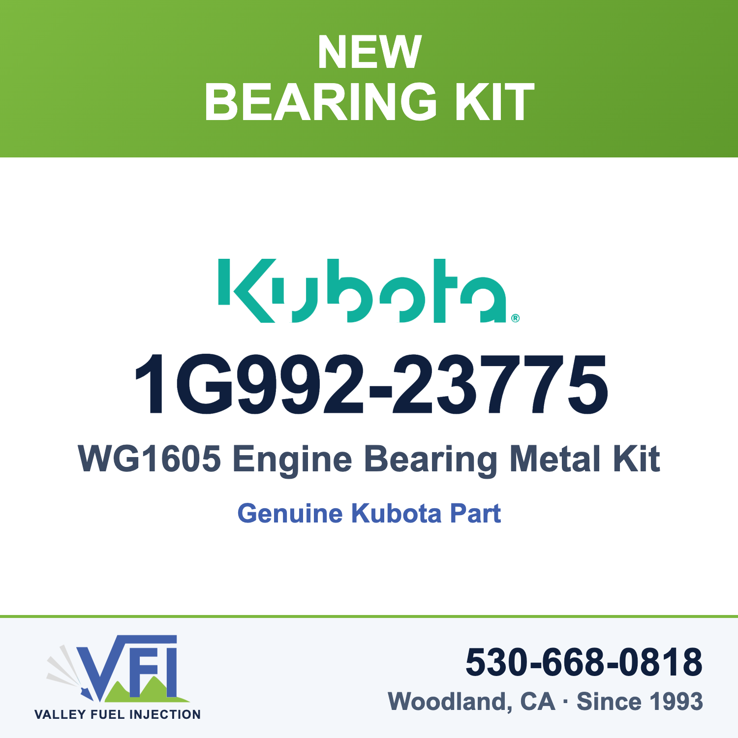 Kubota 1G992-23775 Engine Bearing Metal Kit