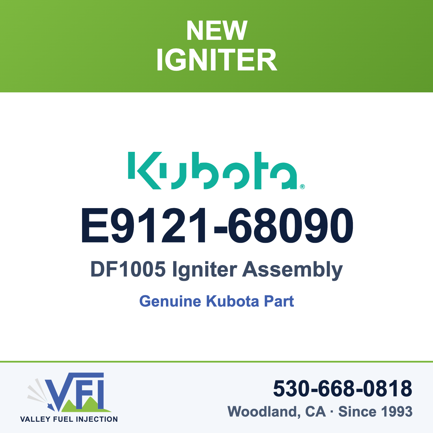 Kubota E9121-68090 Igniter Assembly