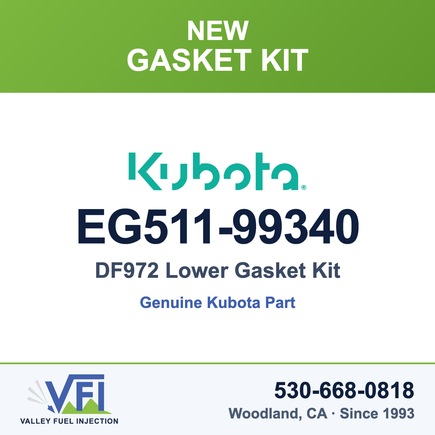 Kubota EG511-99340 Lower Gasket Kit
