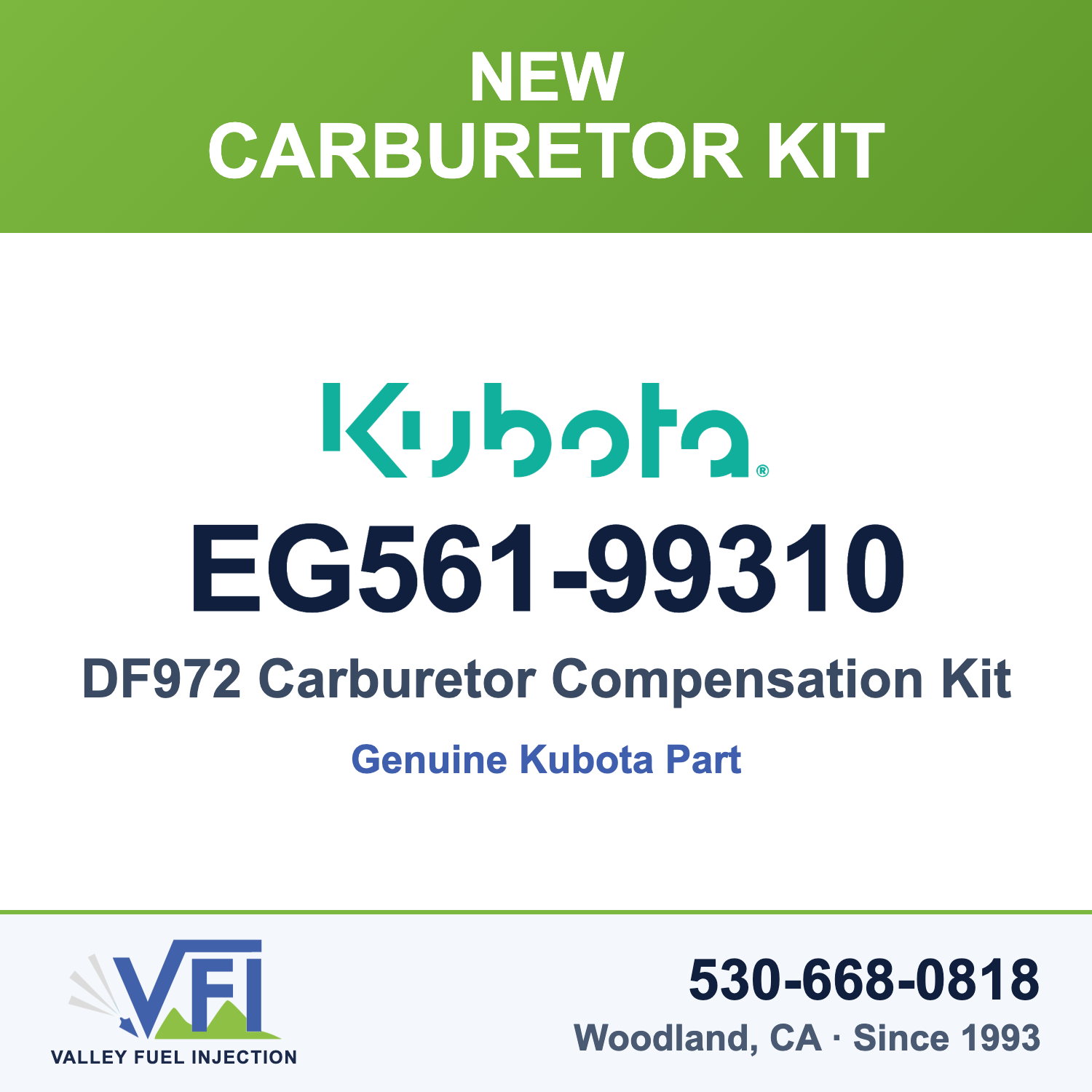 Kubota EG561-99310 Carburetor Compensation Kit