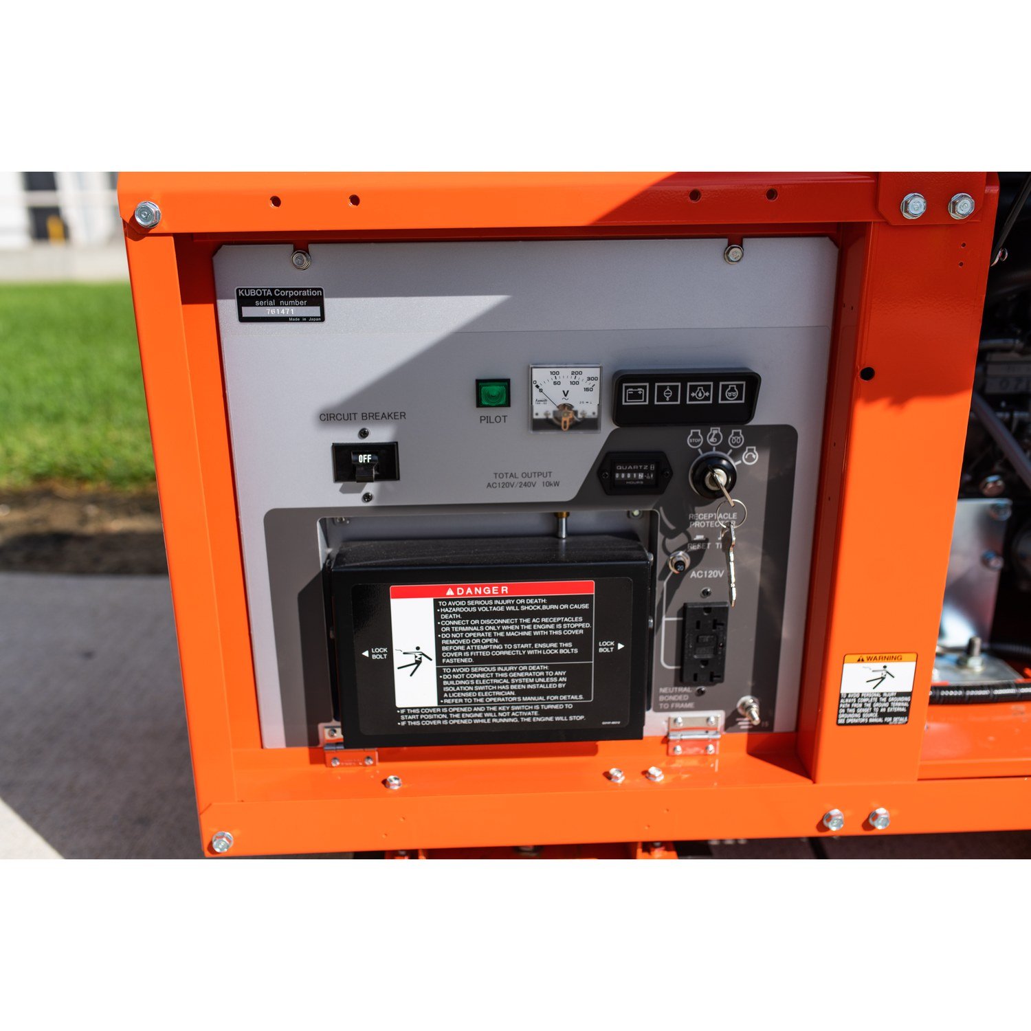 Kubota GL11000 diesel generator, control panel