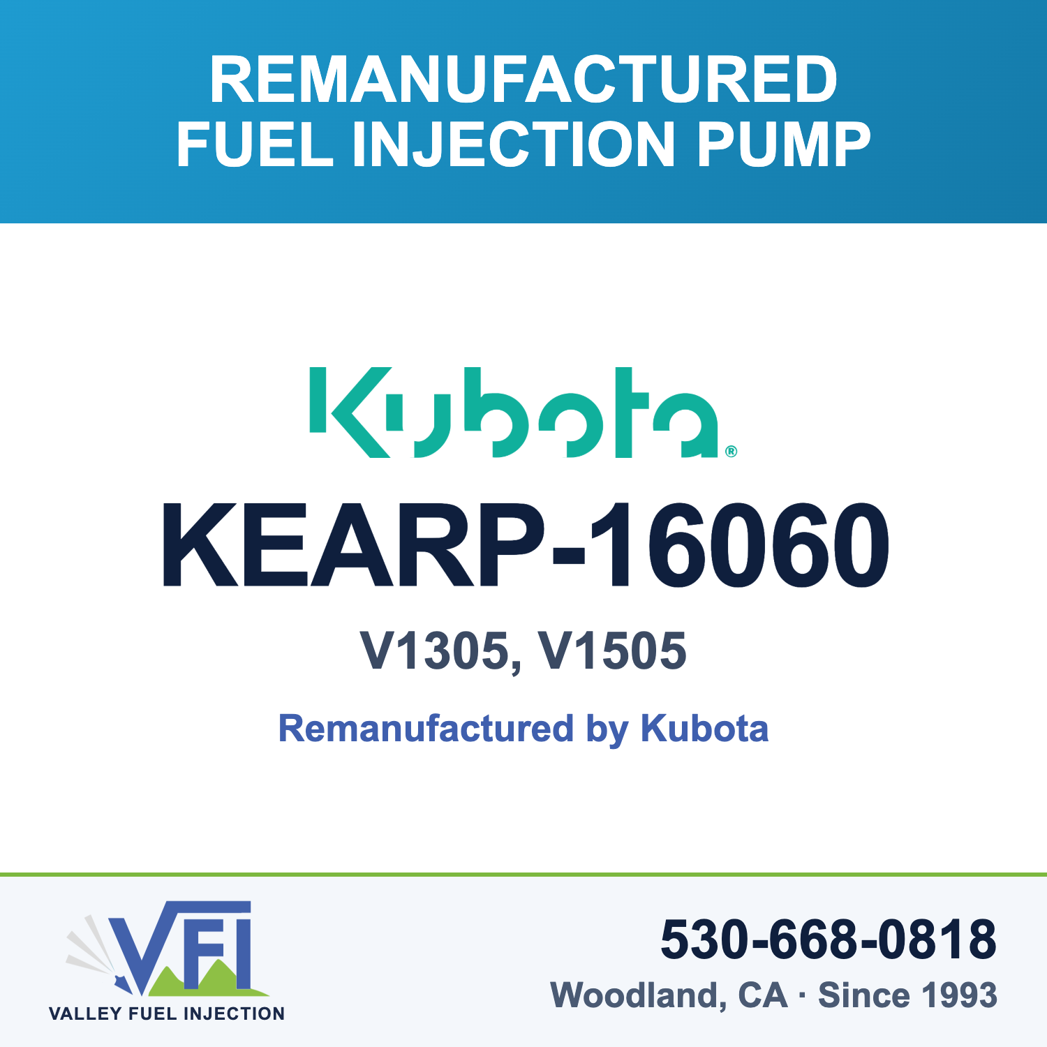 Genuine Kubota KEARP-16060 Fuel Injection Pump