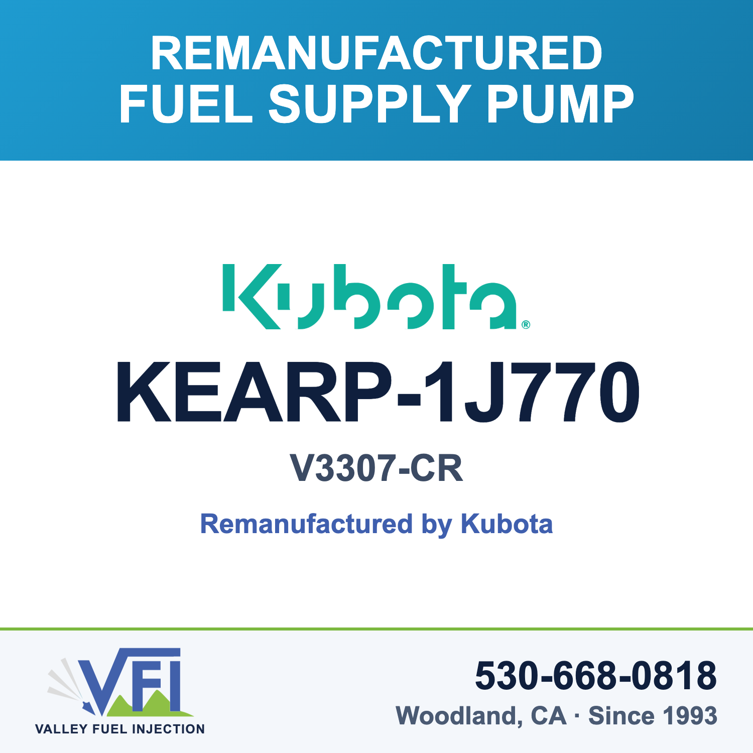 Genuine Kubota KEARP-1J770 Fuel Supply Pump