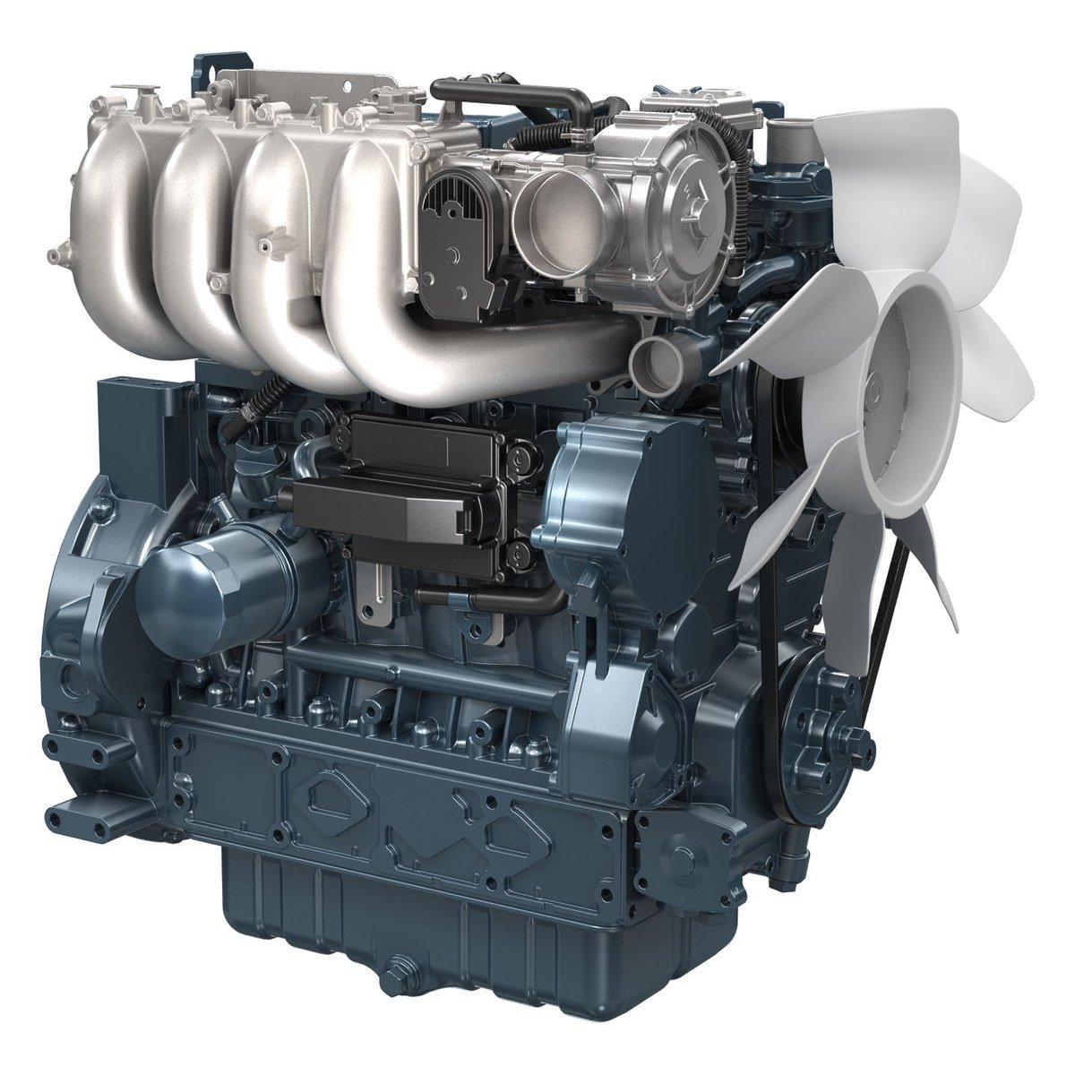 Kubota WG3800 engine (WG3800-GL-E3), fan side