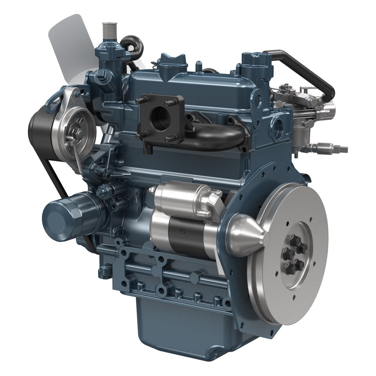 Kubota WG752 engine (WG752-G-E3), flywheel side