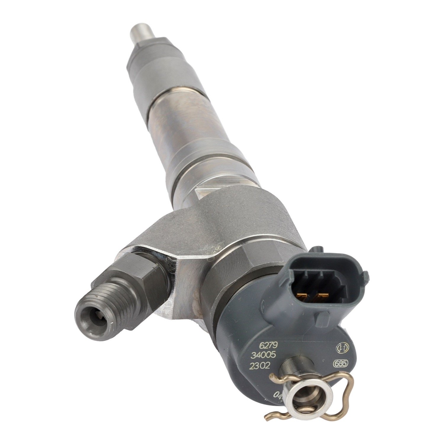 Bosch 0445120550 Common-Rail Fuel Injector for Volvo Penta marine diesel engines that list injector 23324681, view 2