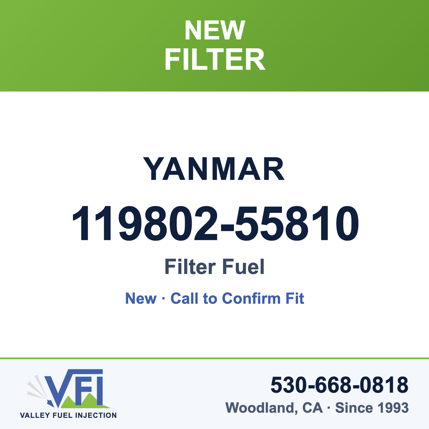 Yanmar 119802-55810 Filter Fuel