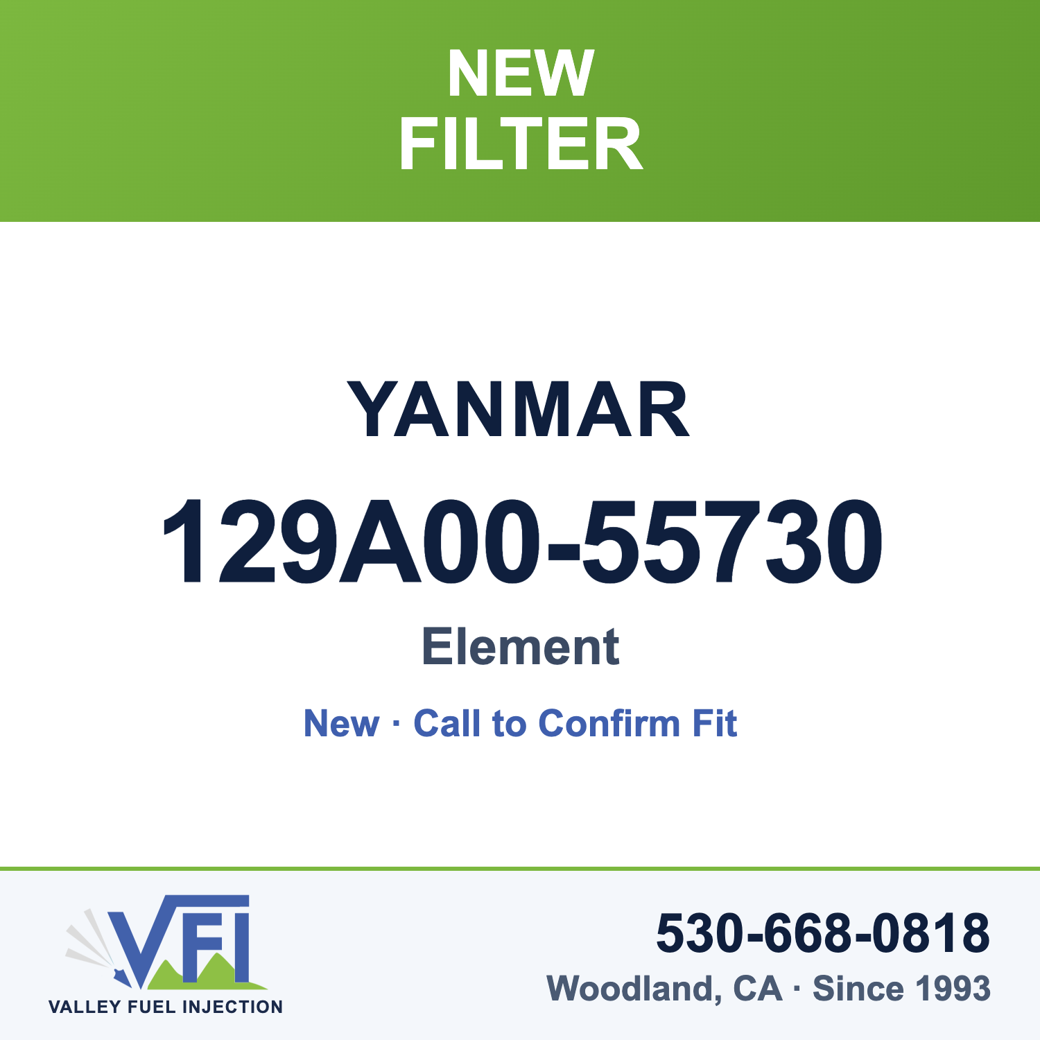Yanmar 129A00-55730 Element