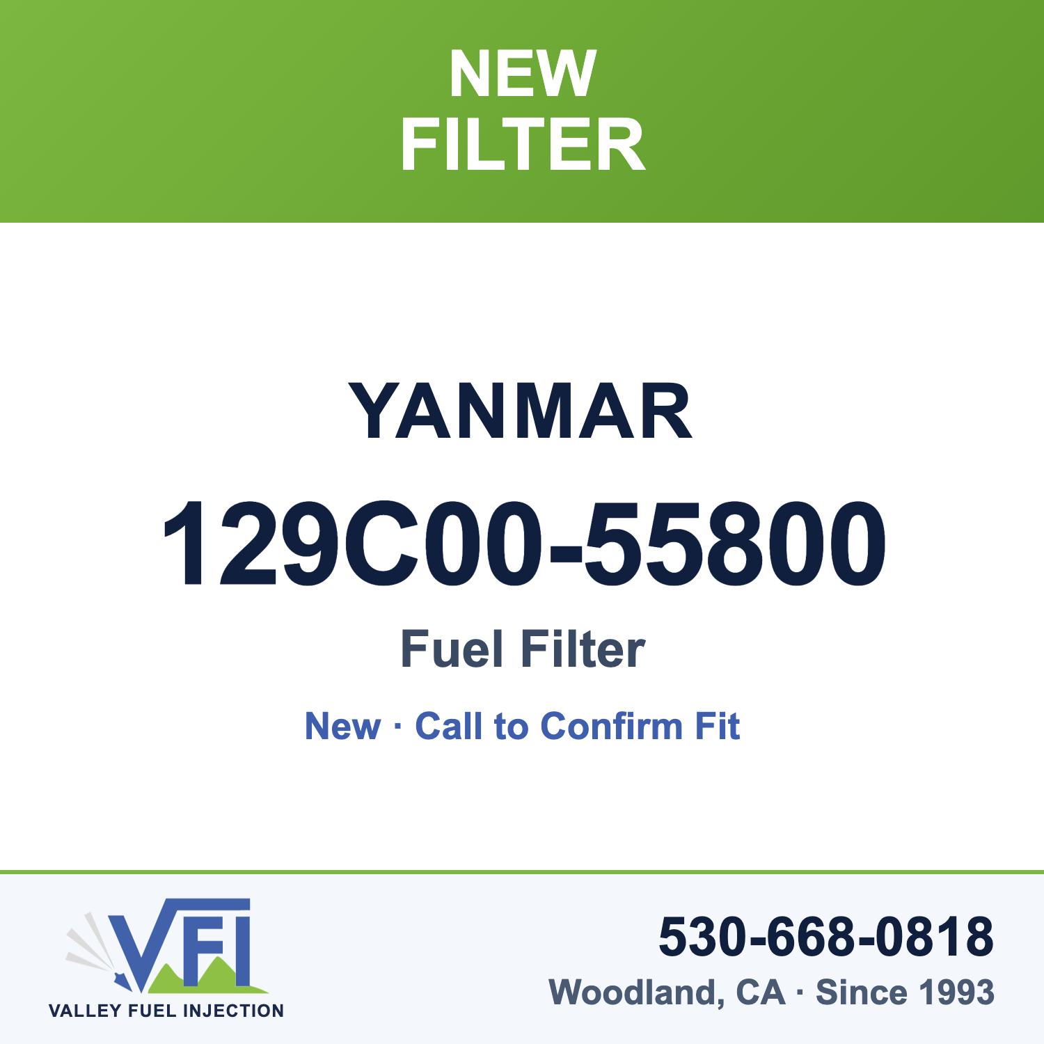 Yanmar 129C00-55800 Fuel Filter